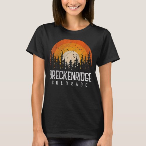 Breckenridge Colorado CO Retro Style Vintage 70s 8 T_Shirt