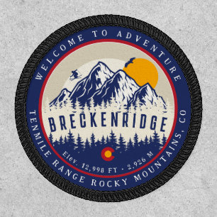Breckenridge Colorado Flag Mountain Ski Souvenir Patch