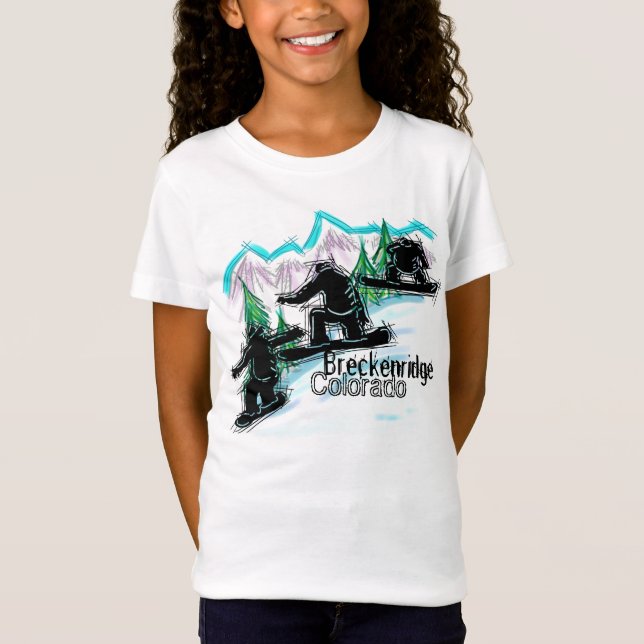 Breckenridge Colorado girls tee (Front)