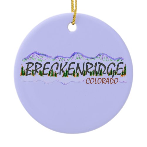 Breckenridge Colorado hanging ornament