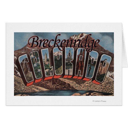 Breckenridge, Colorado - Large Letter Scenes (Front Horizontal)