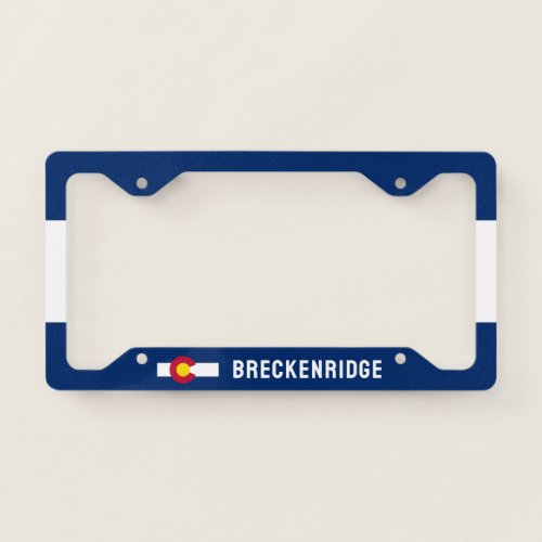 Breckenridge Colorado License Plate Frame