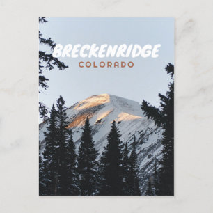 Breckenridge Colorado mountain photo Postcard