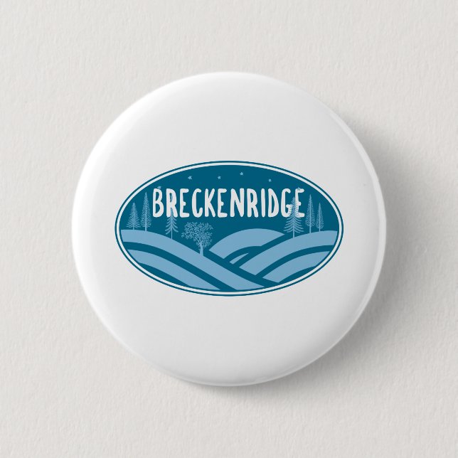 Breckenridge Colorado Outdoors Button (Front)