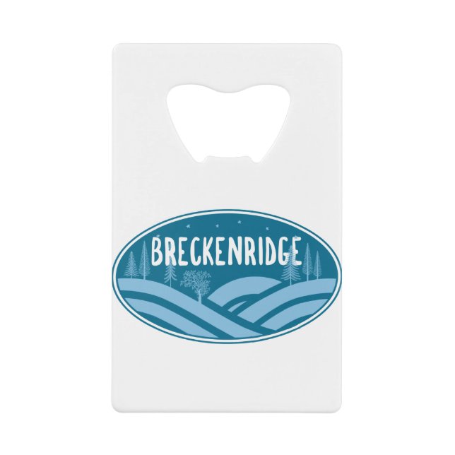 Breckenridge Colorado Outdoors Credit Card Bottle Opener (Front)