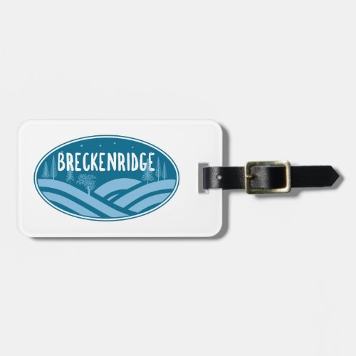 Breckenridge Colorado Outdoors Luggage Tag