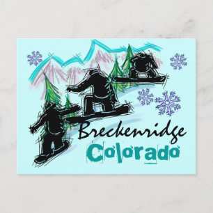 Breckenridge Colorado postcard