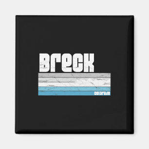 Breckenridge Colorado Retro Breck Co Skiing Snowbo Magnet
