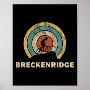 Breckenridge Colorado Retro Cycling Mtb Poster