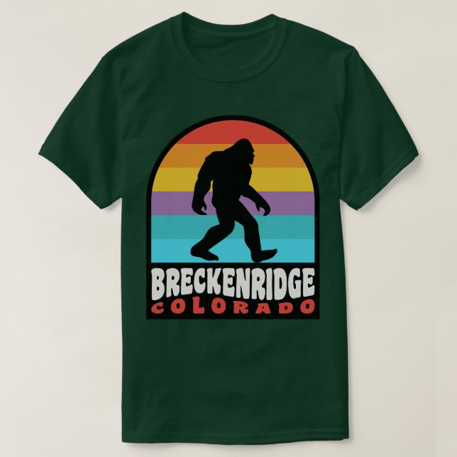 Breckenridge Colorado Retro Sunset T-Shirt (Design Front)