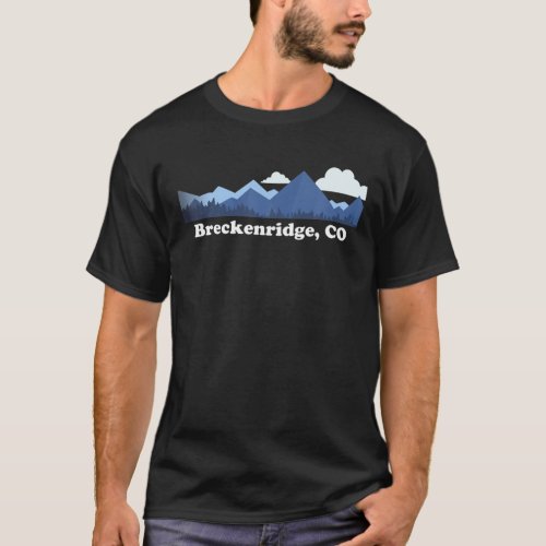 Breckenridge Colorado Rocky Mountains CO Souvenir T_Shirt