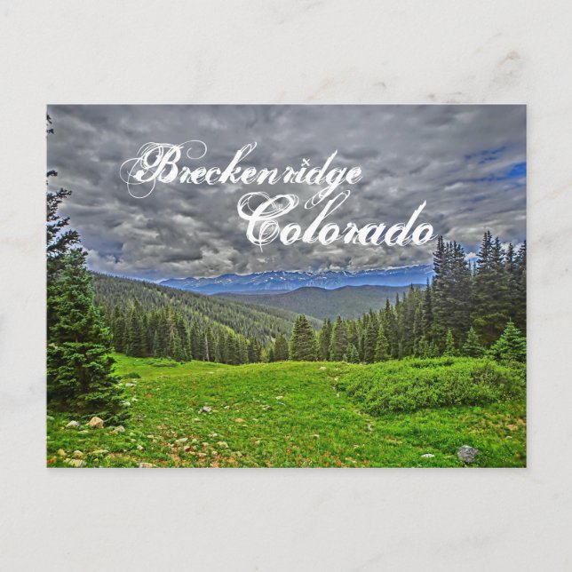 Breckenridge Colorado scenic postcard (Front)