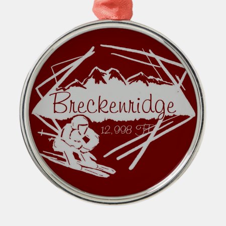 Breckenridge Colorado Ski Elevation Ornament