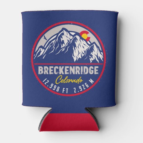 Breckenridge Colorado Ski Hiking Mountain Souvenir Can Cooler