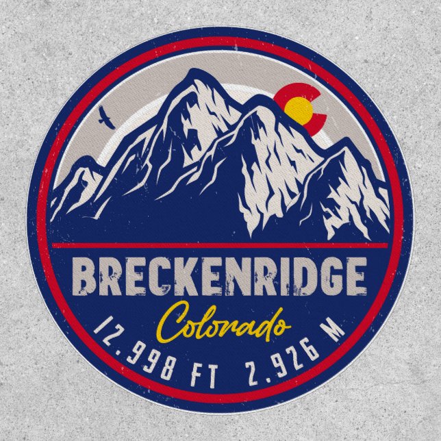 Breckenridge Colorado Ski Hiking Mountain Souvenir Patch (Front)