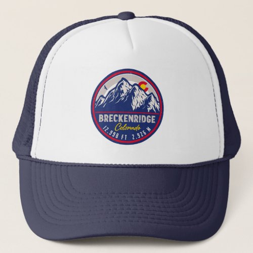 Breckenridge Colorado Ski Hiking Mountain Souvenir Trucker Hat