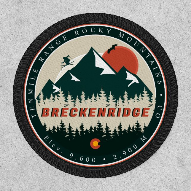 Breckenridge Colorado Ski Mountain Souvenir Patch (Front)