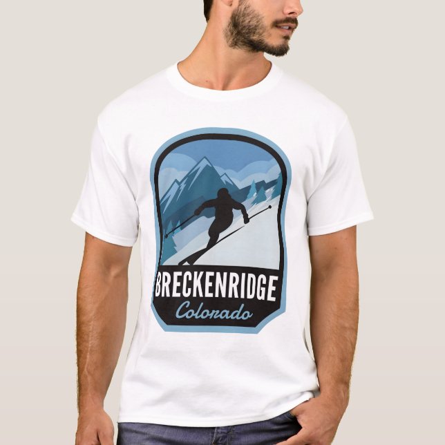 Breckenridge Colorado Ski Mountain T-Shirt (Front)