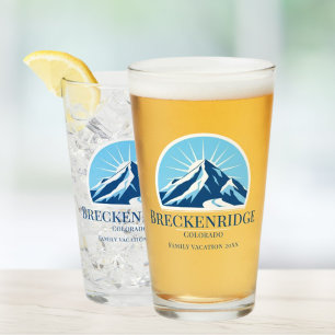 Breckenridge Colorado ski resort beer glass