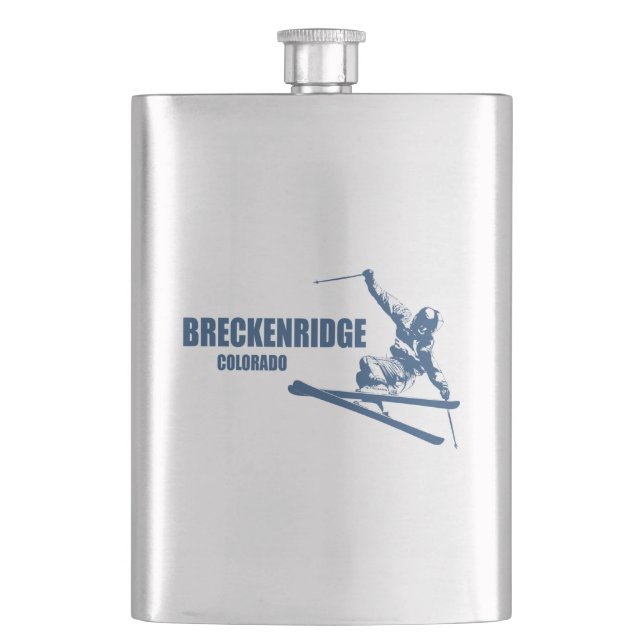 Breckenridge Colorado Skier Flask (Front)