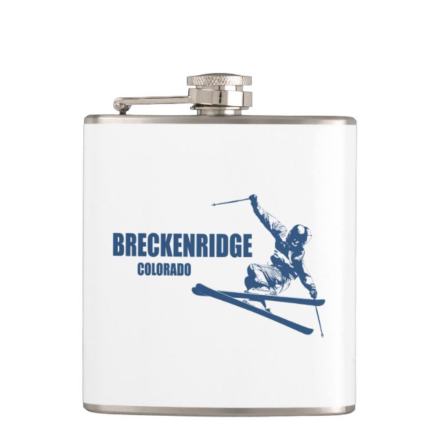 Breckenridge Colorado Skier Flask (Front)