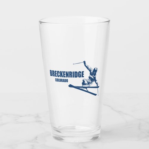 Breckenridge Colorado Skier Glass