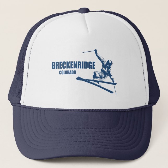 Breckenridge Colorado Skier Trucker Hat (Front)