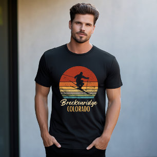 Breckenridge Colorado Skiing Vintage Mountain Ski  T-Shirt