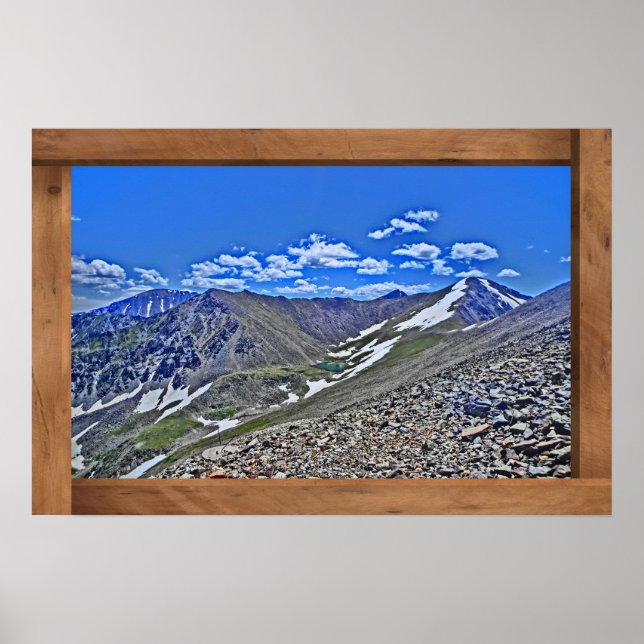 Breckenridge Colorado snow peaks poster (Front)