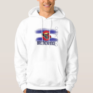 Breckenridge Colorado state flag snowboard hoodie