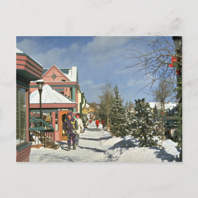 Breckenridge, Colorado, U.S.A. Winter Postcard (Front)