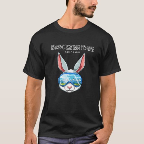 Breckenridge Colorado Usa Ski And Snowboard Rabbit T_Shirt