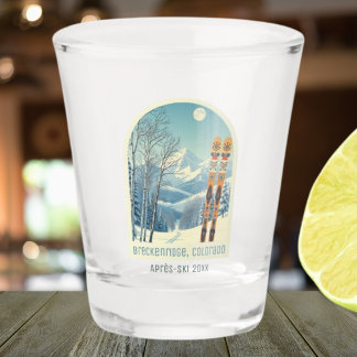 Breckenridge Colorado vacation ski shot glass