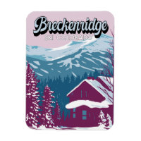 Breckenridge Colorado Winter Art Vintage