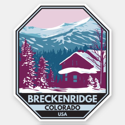 Breckenridge Colorado Winter Ski Area Sticker