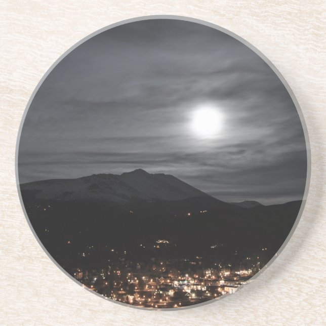 breckenridge full moon drink coaster (Front)