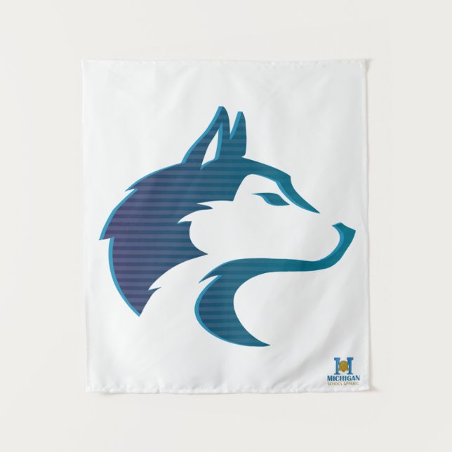 Breckenridge Huskies #3 Tapestry (Front)