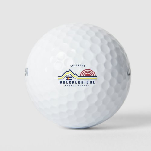 Breckenridge Mountain Summit County Golf Balls