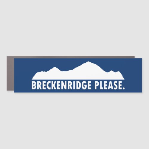 Breckenridge Please Car Magnet