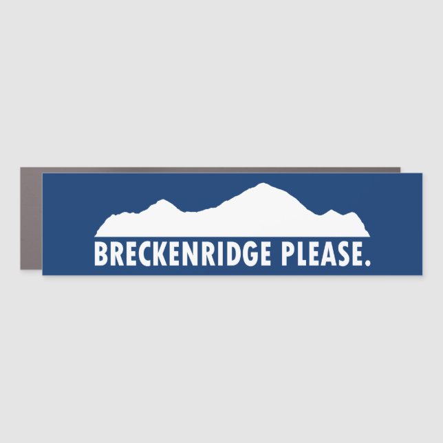 Breckenridge Please Car Magnet (Front)