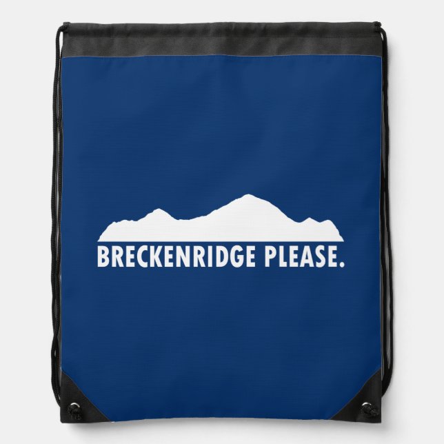 Breckenridge Please Drawstring Bag (Front)
