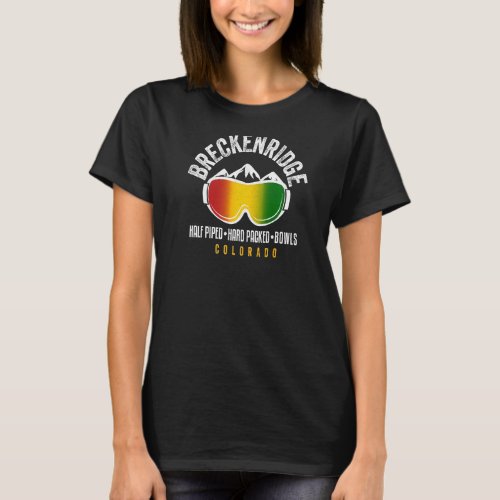 Breckenridge Rasta Reggae Colorado Ski And Snowboa T_Shirt