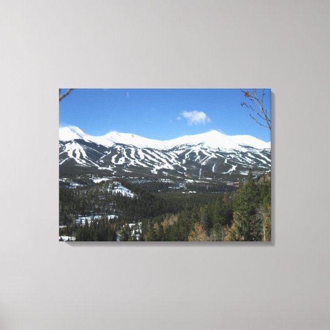 Breckenridge Ski Slopes Canvas (Front)