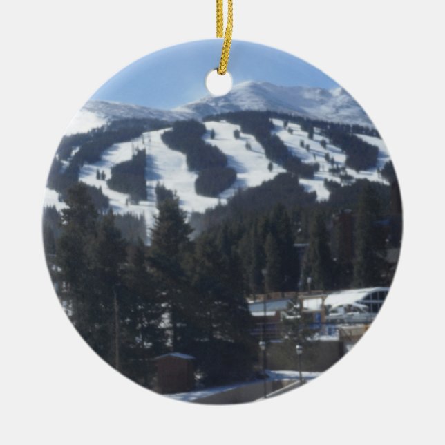 Breckenridge Ski Slopes Ornament (Front)