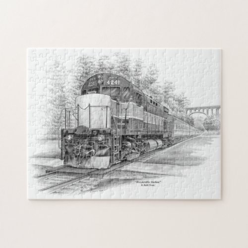 Brecksville Station Train CVNP Jigsaw Puzzle