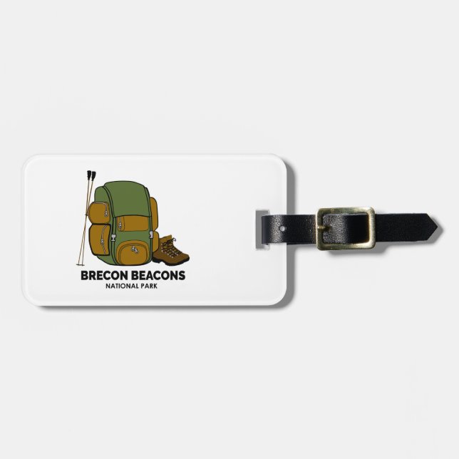 Brecon Beacons National Park Backpack Luggage Tag (Front Horizontal)