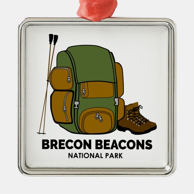 Brecon Beacons National Park Backpack Metal Ornament (Front)