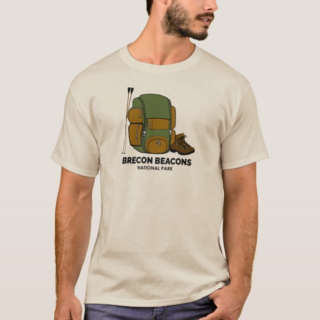 Brecon Beacons National Park Backpack T-Shirt (Front)
