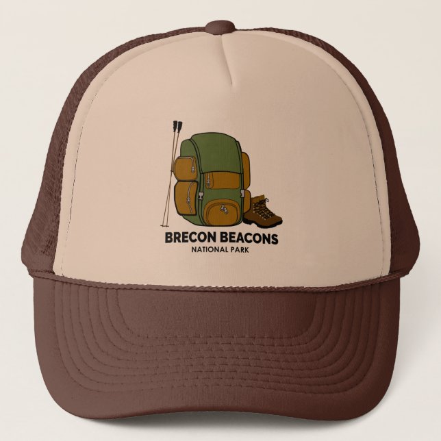 Brecon Beacons National Park Backpack Trucker Hat (Front)