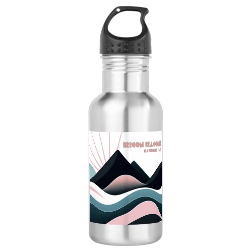 Brecon Beacons National Park Colored Hills Stainless Steel Water Bottle